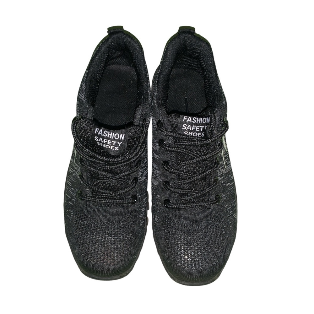 SUADEX Womens Black Steel Toe Shoes Sz 37 (US 6.5)